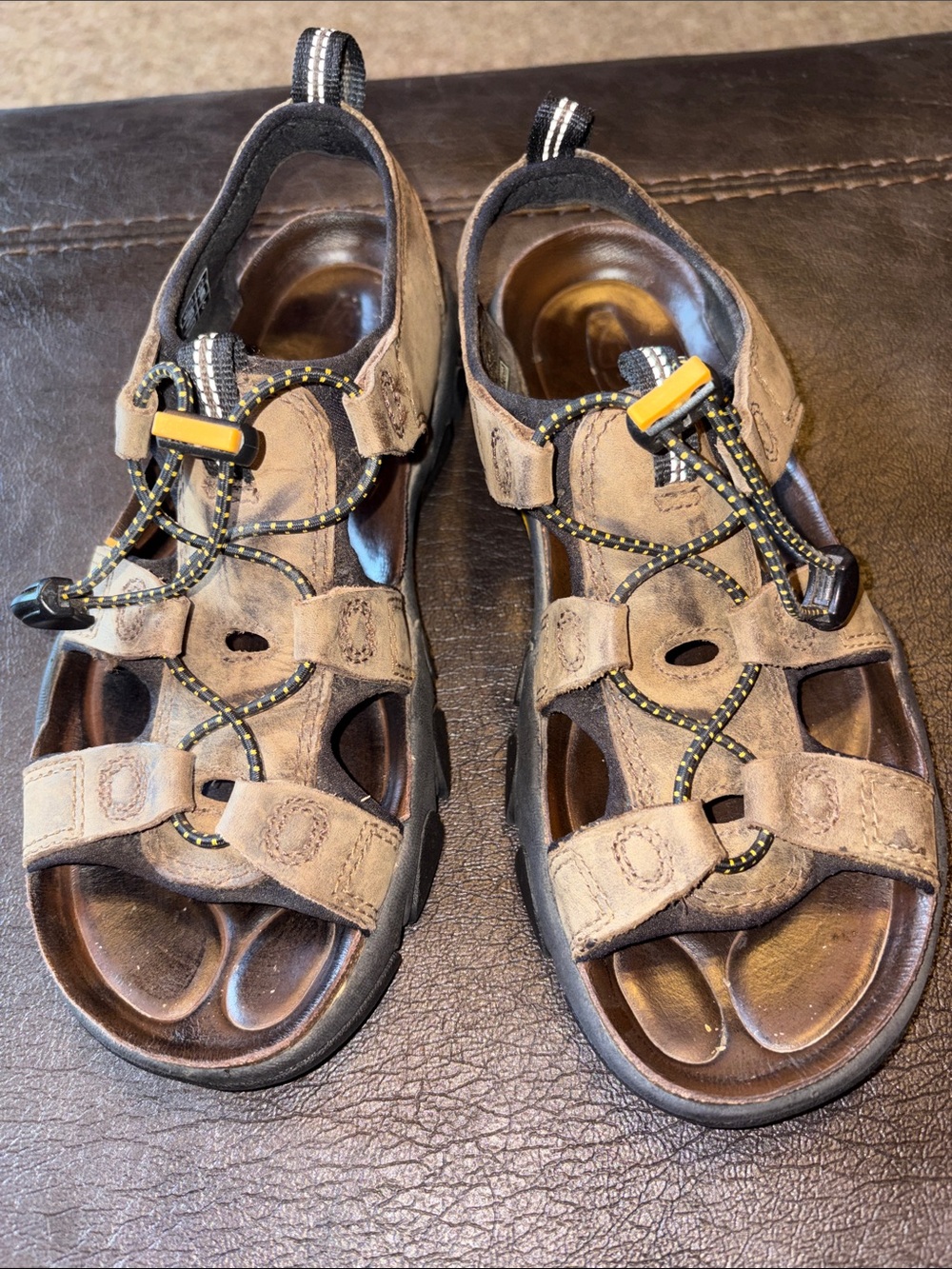 Brown Keen sandals size 7